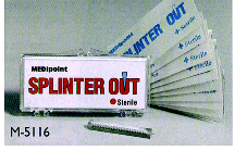 REMOVER SPLINTER W/PLASTIC CASE 10/CASE (CS) - Splinter Probe